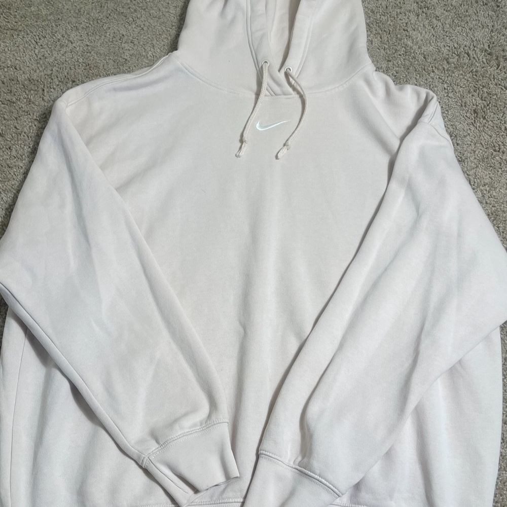 Nike Women’s White Hooded Pullover Sweatshirt